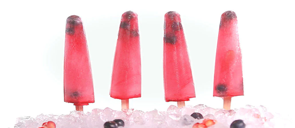 5 Ingredient Blueberry Pomegranate Popsicle