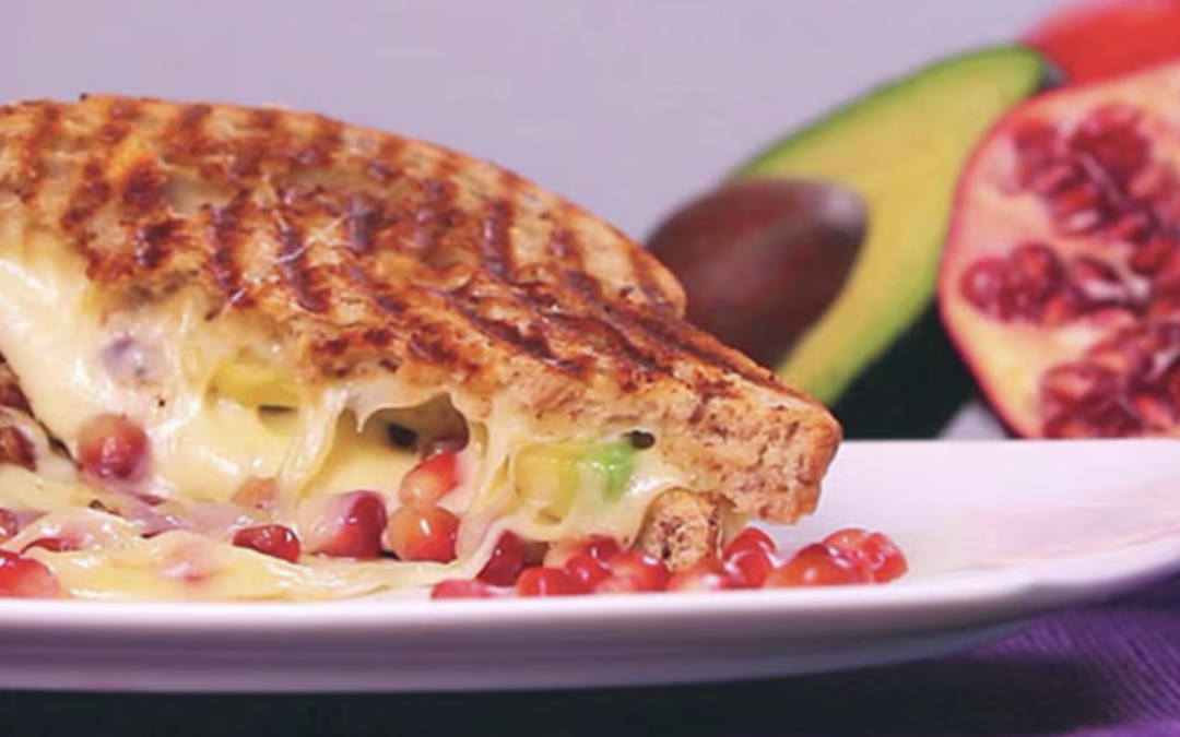 Avocado Pomegranate Grilled Cheese